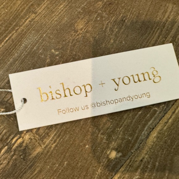 NWT Bishop + Young Aries Eyelet Strapless Halter Top in White - Picture 9 of 12